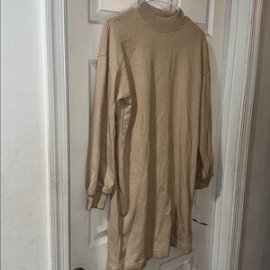 GAP sweatshirt dress - XS - tan